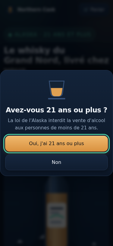 Aperçu de Northern Cask sur téléphone